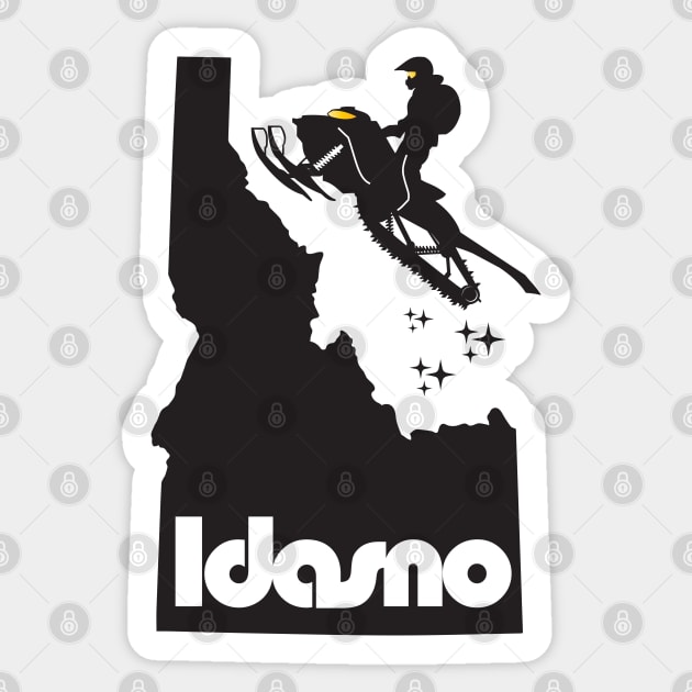 Idasno Sled-Black Sticker by GrumpyDog